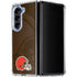 NFL Cleveland Browns Double Vision Galaxy Z Fold5 5G Clear Case