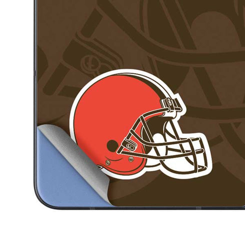 NFL Cleveland Browns Double Vision Galaxy Z Fold5 5G Skin