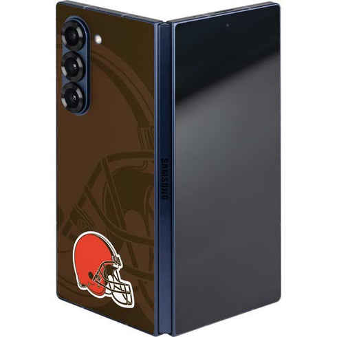 NFL Cleveland Browns Double Vision Galaxy Z Fold6 Skin