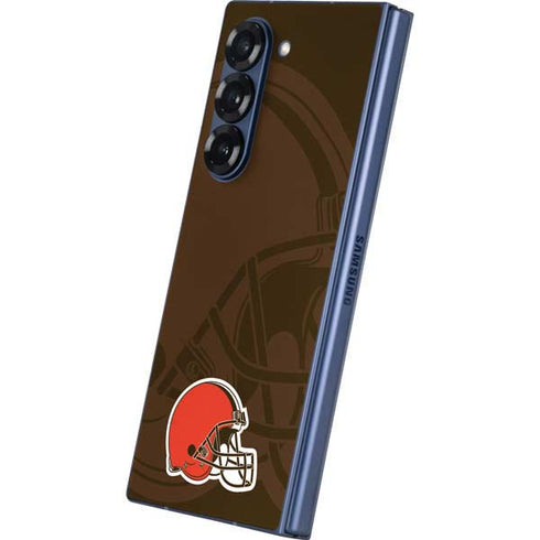 NFL Cleveland Browns Double Vision Galaxy Z Fold6 Skin