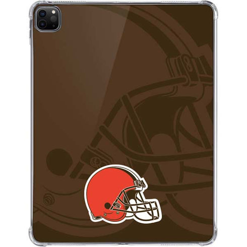 NFL Cleveland Browns Double Vision iPad Pro 11in (2024) Clear Case