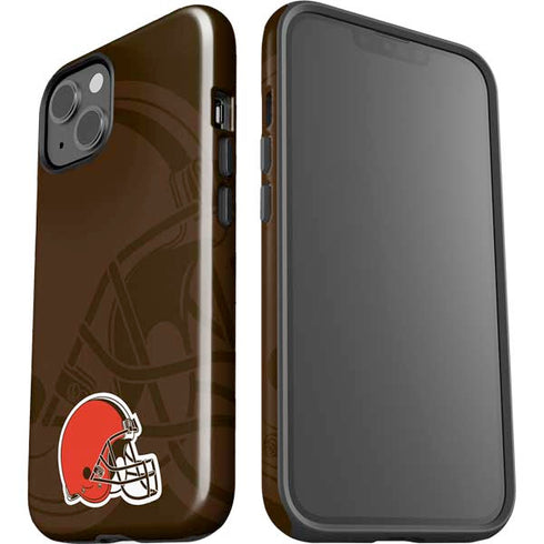 NFL Cleveland Browns Double Vision iPhone 15 Impact Case
