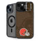 NFL Cleveland Browns Double Vision iPhone 15 Kickstand Case