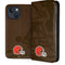 NFL Cleveland Browns Double Vision iPhone 15 Plus Folio Case