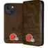 NFL Cleveland Browns Double Vision iPhone 15 Plus Folio Case