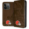 NFL Cleveland Browns Double Vision iPhone 15 Pro Folio Case