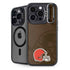 NFL Cleveland Browns Double Vision iPhone 15 Pro Kickstand Case