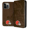 NFL Cleveland Browns Double Vision iPhone 15 Pro Max Folio Case