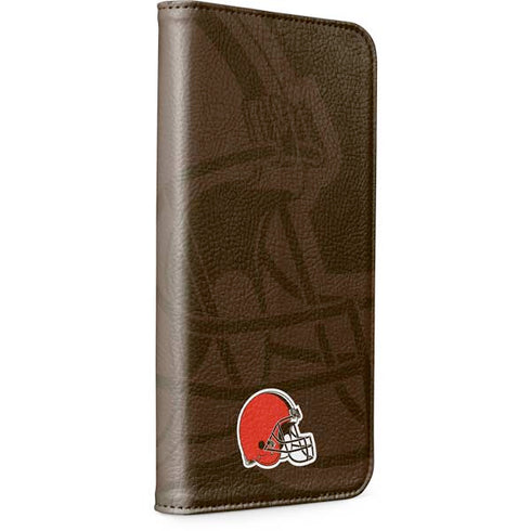 NFL Cleveland Browns Double Vision iPhone 15 Pro Max Folio Case