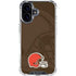 NFL Cleveland Browns Double Vision iPhone 16 Clear Case