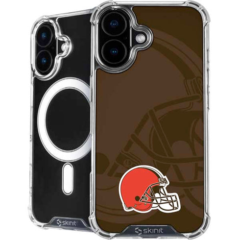 NFL Cleveland Browns Double Vision iPhone 16 MagSafe Case