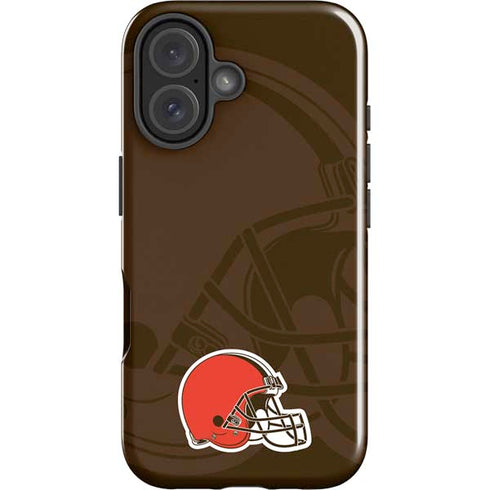 NFL Cleveland Browns Double Vision iPhone 16 Plus Impact Case