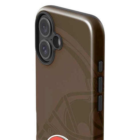 NFL Cleveland Browns Double Vision iPhone 16 Plus Impact Case