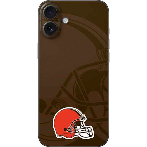 NFL Cleveland Browns Double Vision iPhone 16 Plus Skin