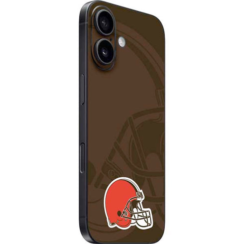 NFL Cleveland Browns Double Vision iPhone 16 Plus Skin