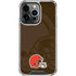 NFL Cleveland Browns Double Vision iPhone 16 Pro Clear Case