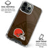NFL Cleveland Browns Double Vision iPhone 16 Pro Clear Case