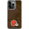 NFL Cleveland Browns Double Vision iPhone 16 Pro Max Clear Case