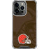 NFL Cleveland Browns Double Vision iPhone 16 Pro Max Clear Case
