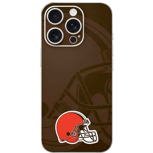 NFL Cleveland Browns Double Vision iPhone 16 Pro Skin