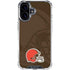 NFL Cleveland Browns Double Vision iPhone 17 Clear Case