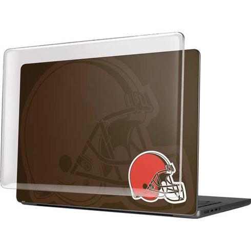 NFL Cleveland Browns Double Vision MacBook Pro 14in (2021-24) Case plus Skin