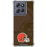 NFL Cleveland Browns Double Vision Moto G 5G (2025) Clear Case