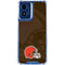 NFL Cleveland Browns Double Vision Moto G 5G (2024) Clear Case