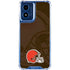 NFL Cleveland Browns Double Vision Moto G 5G (2024) Clear Case