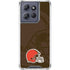NFL Cleveland Browns Double Vision Moto G Play 5G (2025) Clear Case