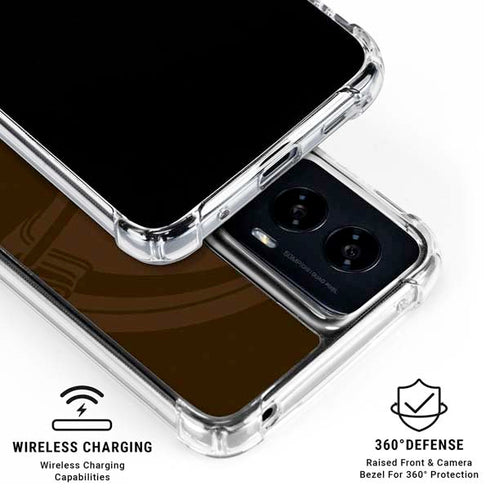 NFL Cleveland Browns Double Vision Moto G Power 5G (2024) Clear Case