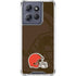 NFL Cleveland Browns Double Vision Moto G Power 5G (2025) Clear Case