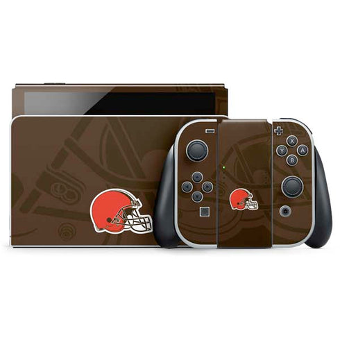 NFL Cleveland Browns Double Vision Nintendo Skins