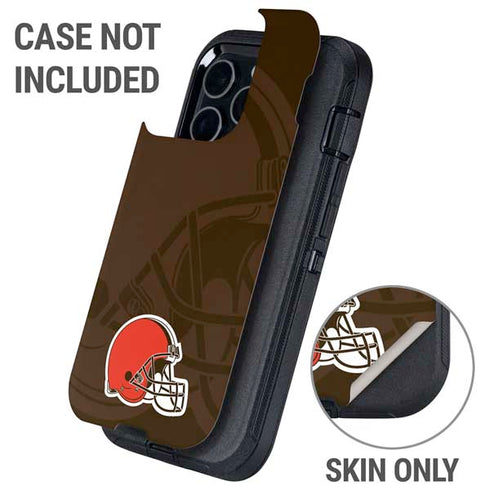 NFL Cleveland Browns Double Vision Otterbox Defender iPhone Skin