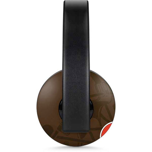 NFL Cleveland Browns Double Vision PlayStation 4 Gold Wireless Headset Skin
