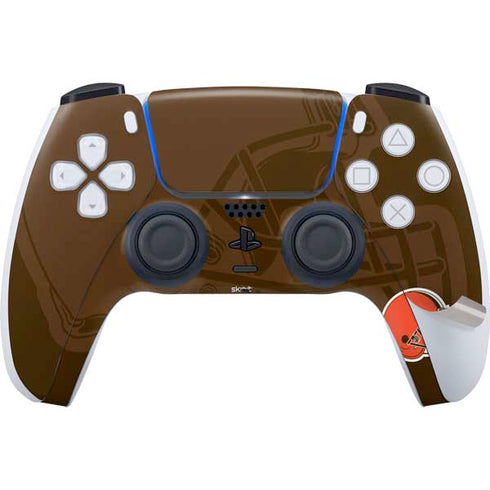 NFL Cleveland Browns Double Vision PS5 Pro Bundle Skin