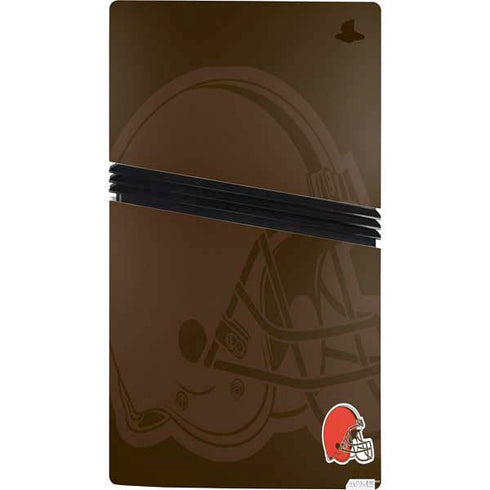 NFL Cleveland Browns Double Vision PS5 Pro Console Skin