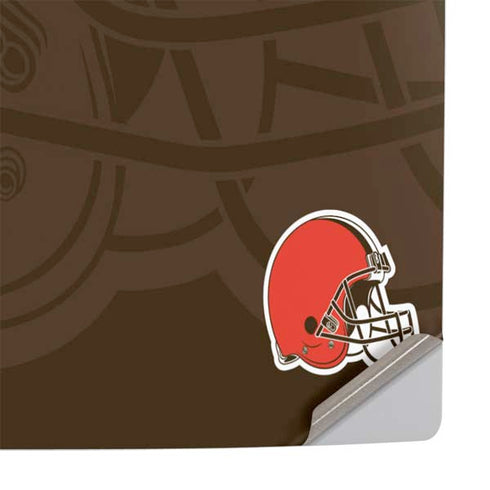 NFL Cleveland Browns Double Vision PS5 Pro Console Skin