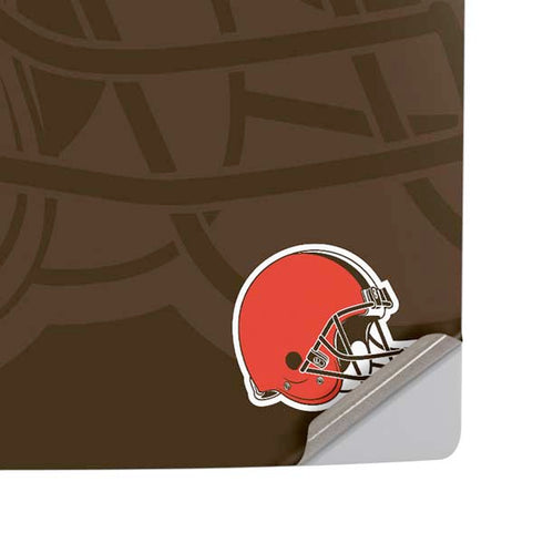 NFL Cleveland Browns Double Vision PS5 Pro Disk Console Skin