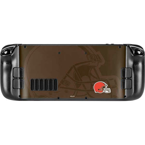 NFL Cleveland Browns Double Vision Steam Deck Handheld Gaming Computer Skin
