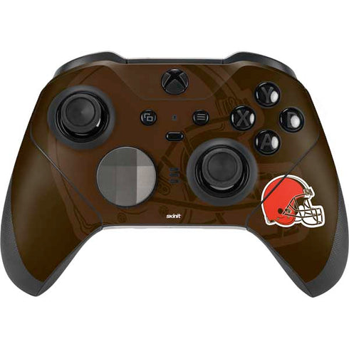 NFL Cleveland Browns Double Vision Xbox Elite Wireless Controller Series 2 Skin