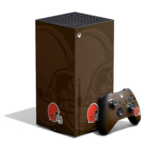 NFL Cleveland Browns Double Vision XBox Series X Digital Edition Bundle Skin