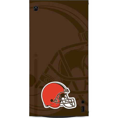 NFL Cleveland Browns Double Vision XBox Series X Digital Edition Console Skin