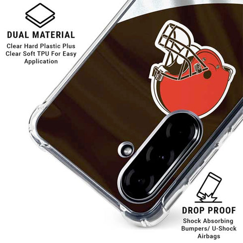NFL Cleveland Browns Galaxy A36 5G Clear Case