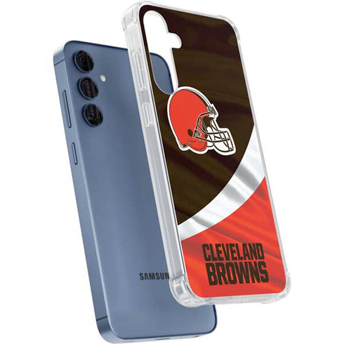 NFL Cleveland Browns Galaxy A55 5G Clear Case