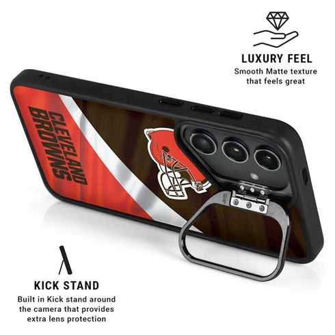 NFL Cleveland Browns Galaxy S25 Kickstand Case