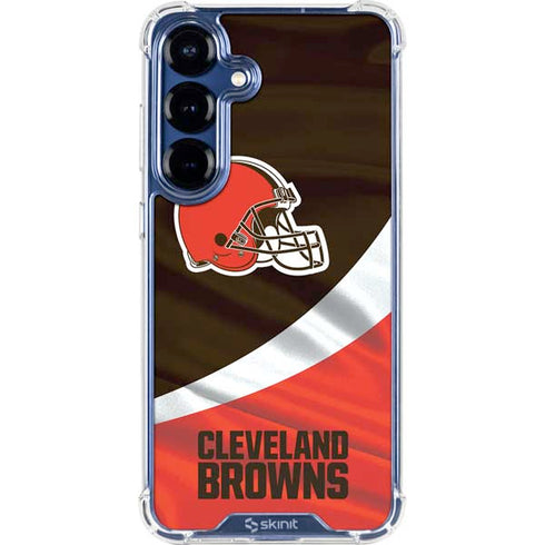 NFL Cleveland Browns Galaxy S25 FE Clear Case