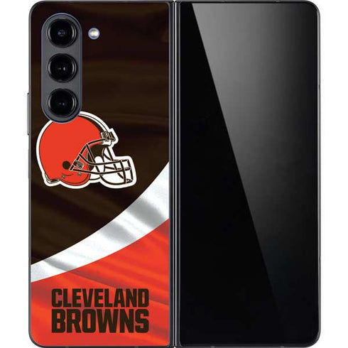 NFL Cleveland Browns Galaxy Z Fold5 5G Skin