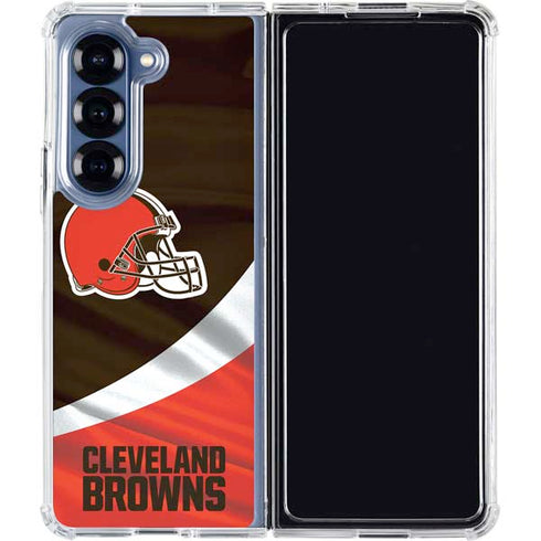NFL Cleveland Browns Galaxy Z Fold7 Clear Case