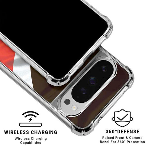 NFL Cleveland Browns Google Pixel 10 Pro XL Clear Case